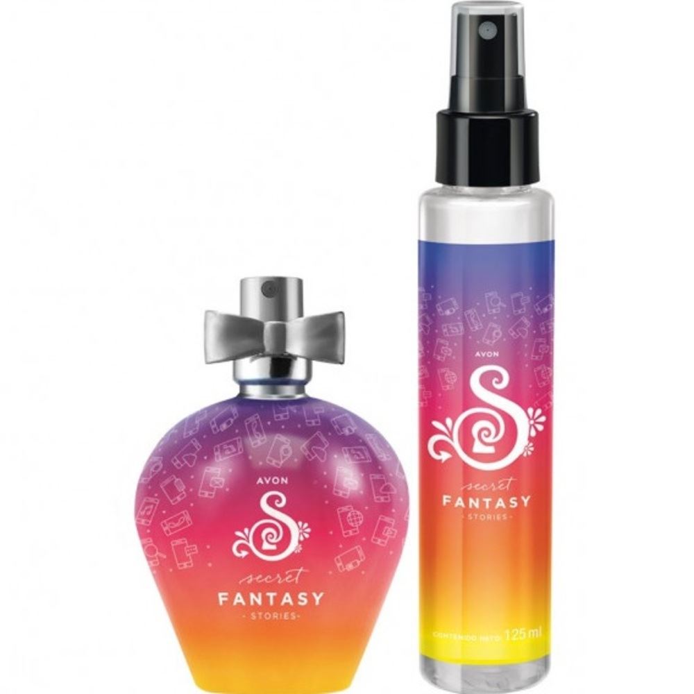 Set x 2 Secret Fantasy Stories aroma oriental frutal de AVON